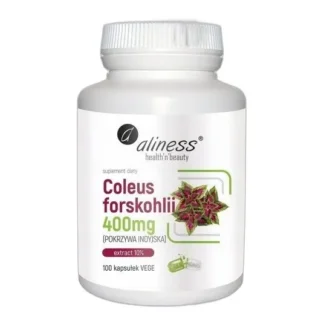 Aliness Coleus Forskohlii 400 mg (Pokrzywa indyjska) — zdjęcie 1