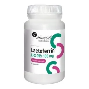 Aliness Lactoferrin LFS 95% 100 mg Laktoferyna (60 szt.) — zdjęcie 1