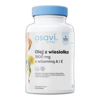 Olej z wiesiołka 1800 mg z witaminą A i E — zdjęcie 1
